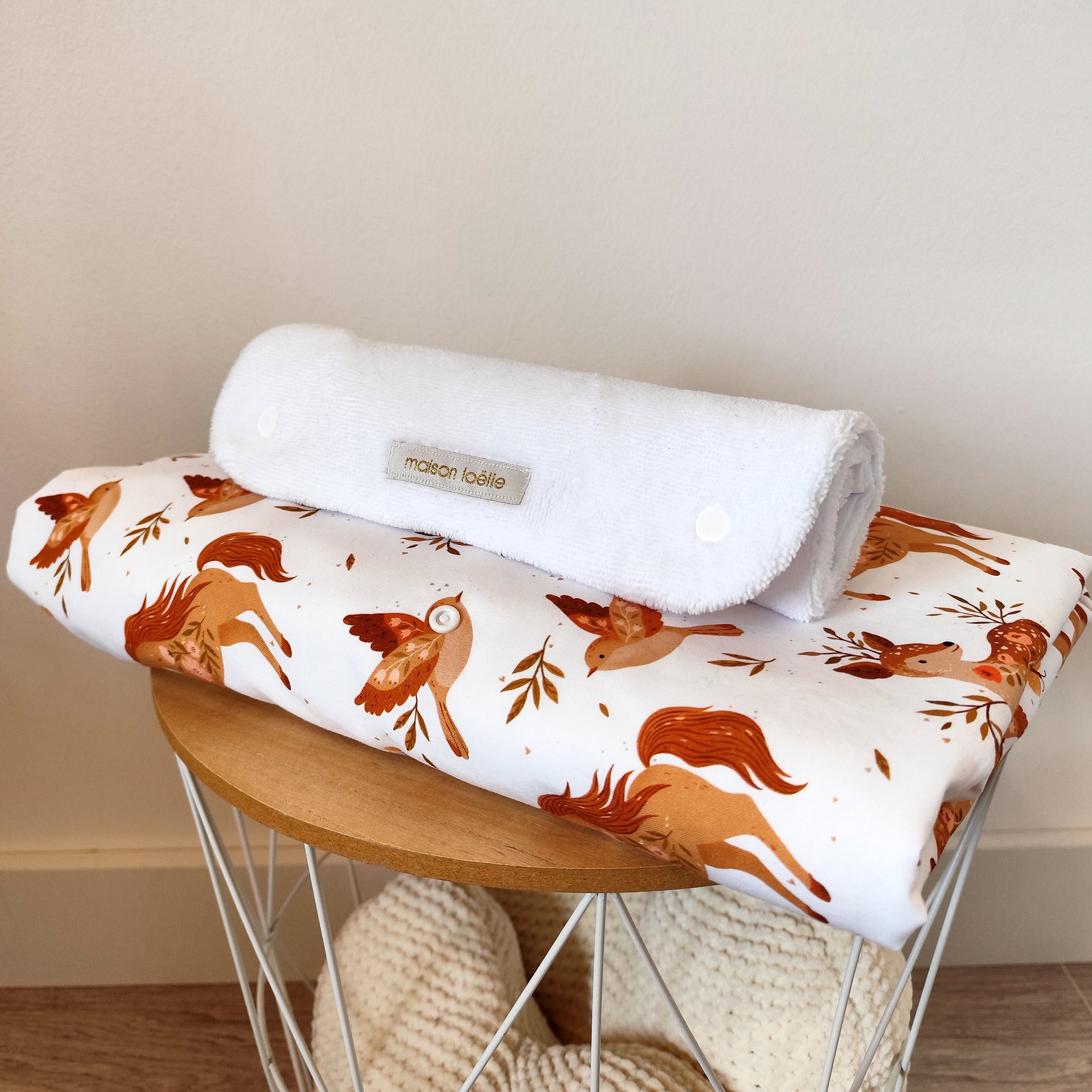 La housse élastiquée pour matelas à langer - Maison Loëlie