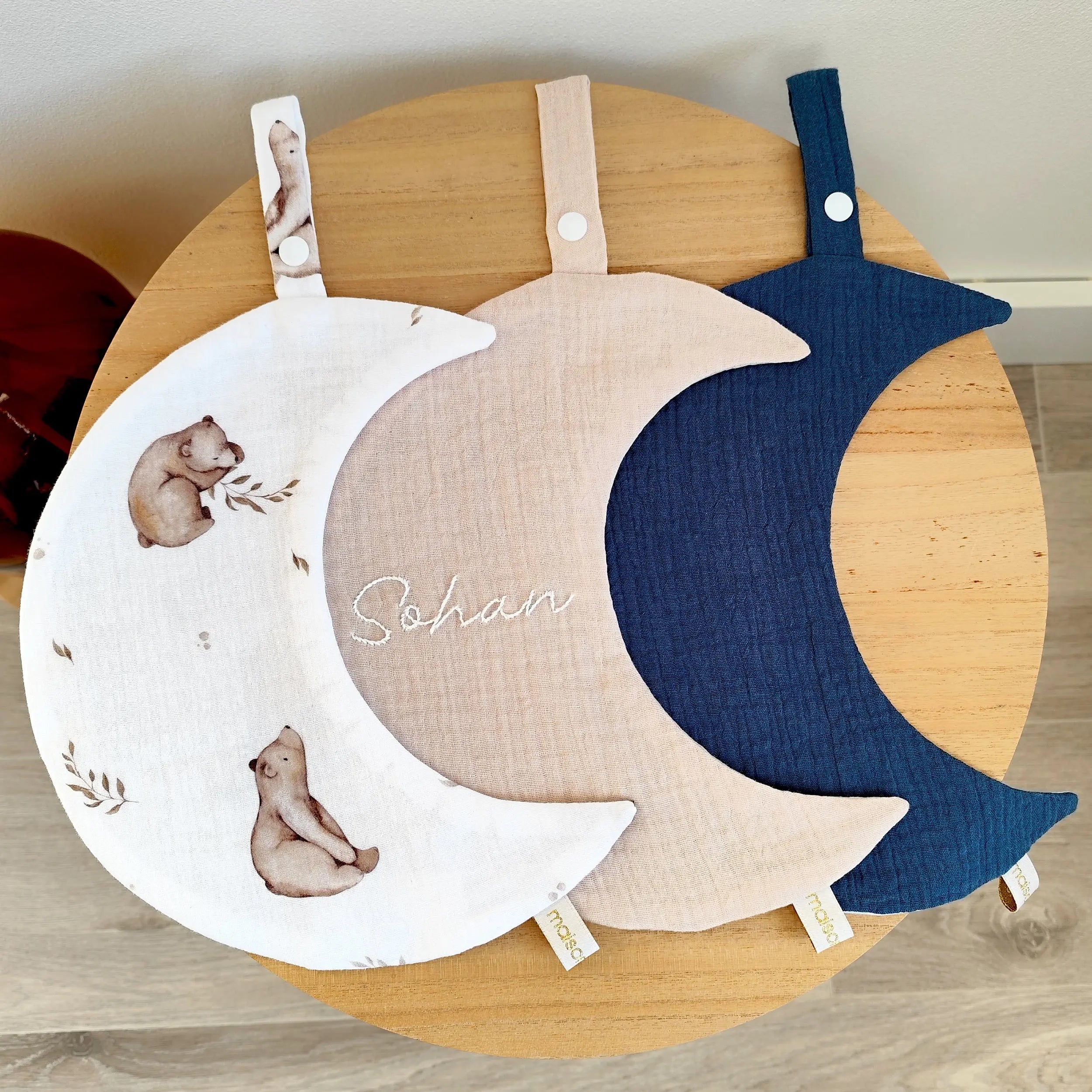Le doudou lange demi-lune - Maison Loëlie