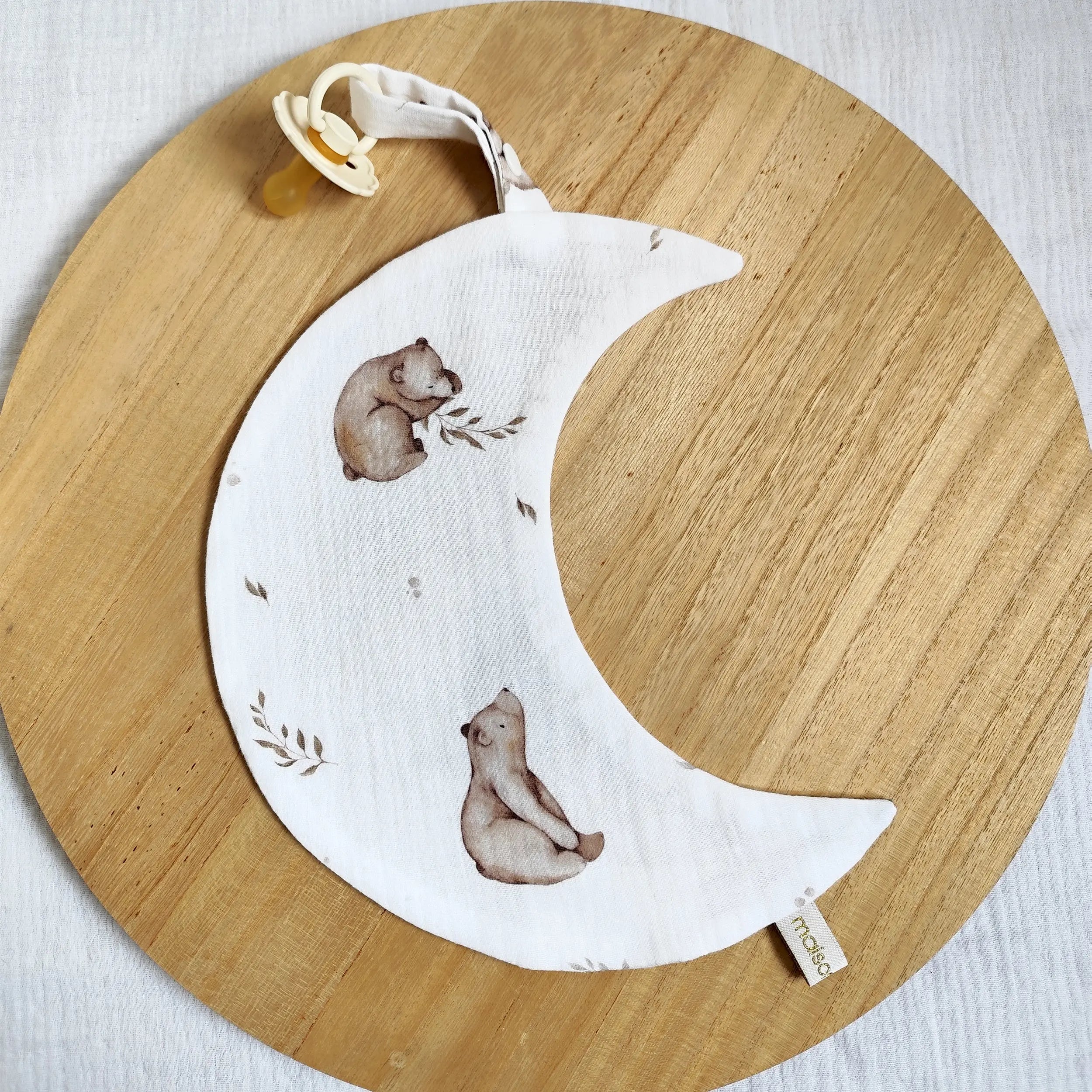 Le doudou lange demi-lune - Maison Loëlie